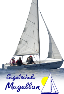 Segelboot der Segelschule Magellan